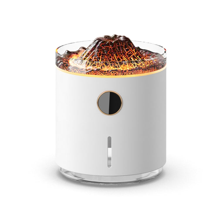 HX127 Mini Volcano Lava Aromatherapy Diffuser Small Household Atmosphere Humidifier — Black
