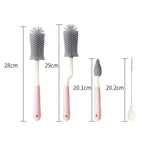 Silicone Rotating Multifunction Cleaning Cup Brush Set Bottle Nipple Straw Cleaner Brush — view 6