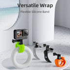 TELESIN Action Camera Mount Silicone Adjustable Mini Flexible Bracket For GoPro HERO / Insta360 / DJI Action Camera