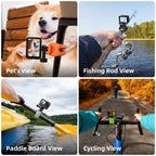 TELESIN Action Camera Mount Silicone Adjustable Mini Flexible Bracket For GoPro HERO / Insta360 / DJI Action Camera