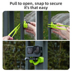 TELESIN Action Camera Mount Silicone Adjustable Mini Flexible Bracket For GoPro HERO / Insta360 / DJI Action Camera