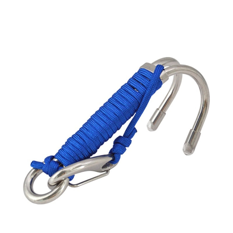 Diving Double-headed Stainless Steel Flow Hook With Safety Rope