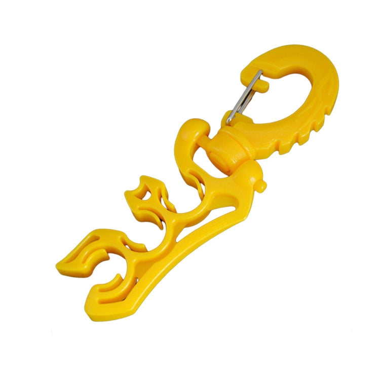 Diving Second-Stage Head Fixing Clamp BC Low-Pressure Hose Clamp — Luminous Yellow