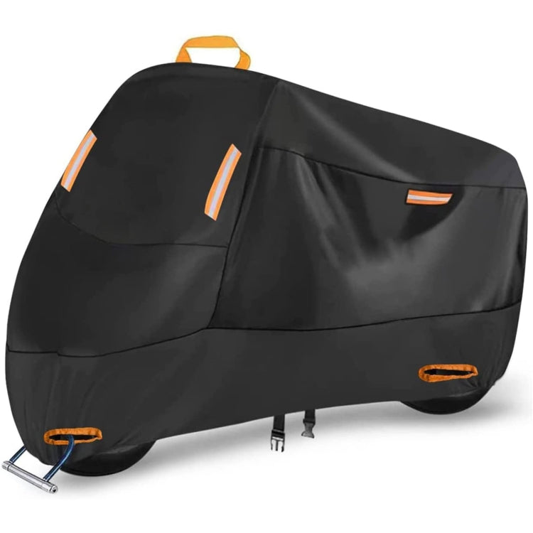 Motorcycle Rain Sun Protection Cover Oxford Cloth Dustproof With Anti-theft Buckle — XXXL