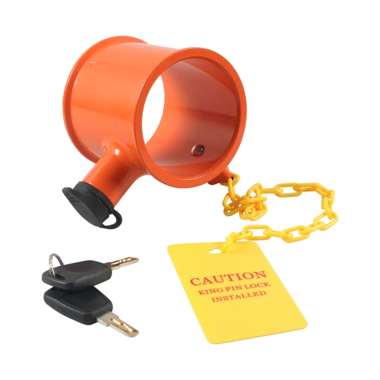 Semi-trailer RV Cylindrical Anti-theft Trailer Lock With Warning Sign