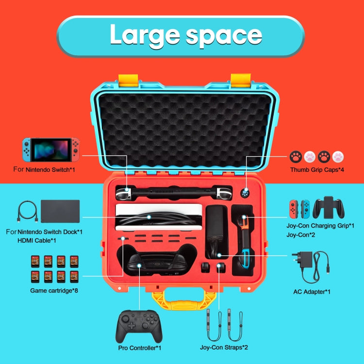 DEVASO For Switch / OLED IP67 Waterproof Storage Case Hardshell Bag