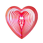 Outdoor Wind Chime Heart Shape Bird Repeller Garden Decoration Bird Catcher