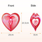 Outdoor Wind Chime Heart Shape Bird Repeller Garden Decoration Bird Catcher — view 5