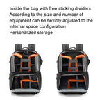 Cwatcun D132 DSLR Camera Backpack Hard-shell Crashproof Waterproof Decompression Shoulder Photo Bag — view 5