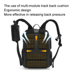 Cwatcun D132 DSLR Camera Backpack Hard-shell Crashproof Waterproof Decompression Shoulder Photo Bag — view 6