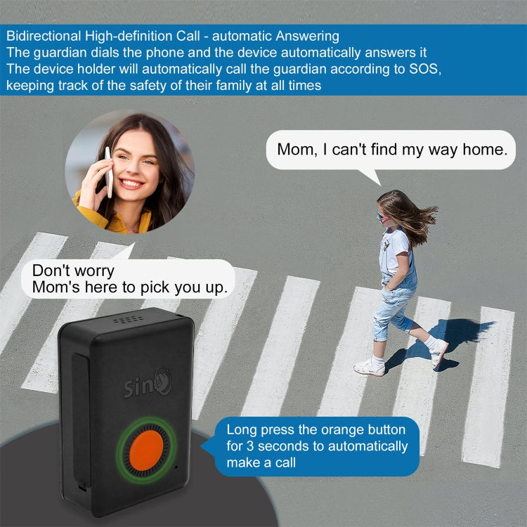 SinoTrack Car GPS Positioning Anti-Theft Device For Elderly, Children Pets