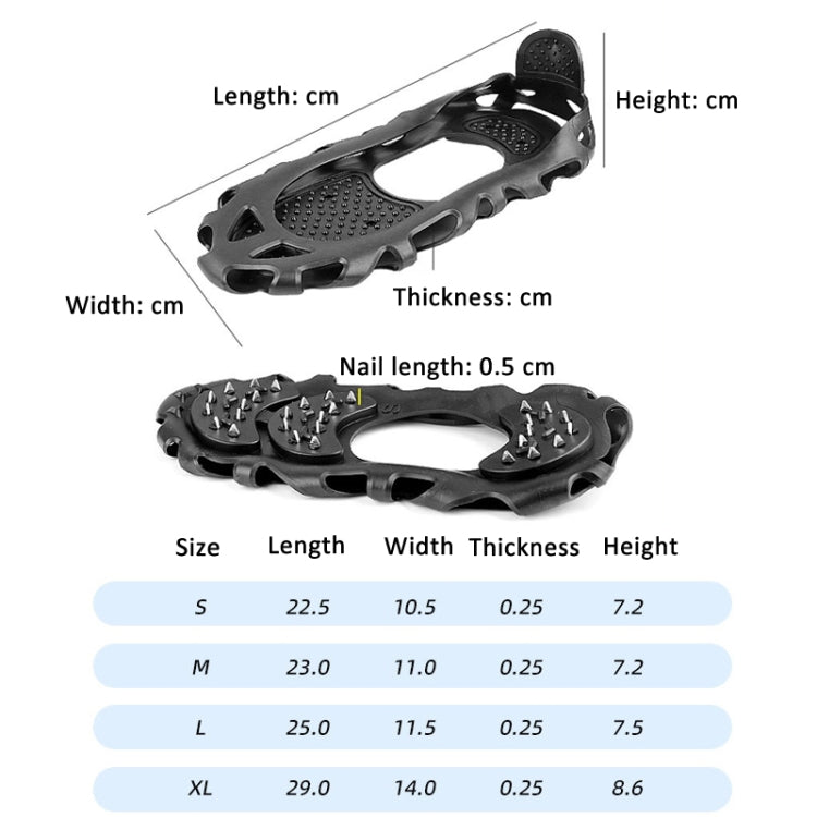 30 Point Cleats Crampons Spikes for Walking, Jogging, Hiking, Mountaineering Ice Snow Grips
