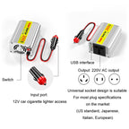 150W Car Inverter Modified Wave Automotive Power Conversion