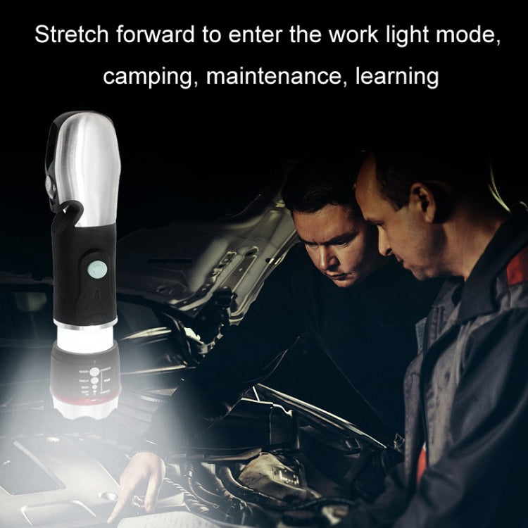 Outdoor Window Breaking Escape Safety Hammer Emergency Flashlight