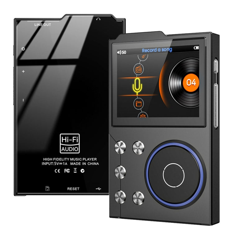2.4 Inch HIFI Bluetooth Music Player DSD256 Mastering Sound Quality Walkman — Gray