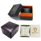 BINBOND Watch Packaging Box Gift Box — Black Leather
