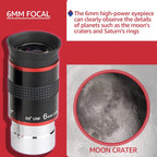 SVBONY F9152A 1.25 inch Ultra Wide Angle 68 Degree 6mm Astronomical Telescope Eyepiece
