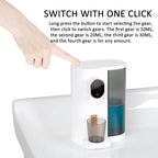 600ml Automatic Mouthwash Dispenser 4 Levels Quantitative with 2 Cups — White