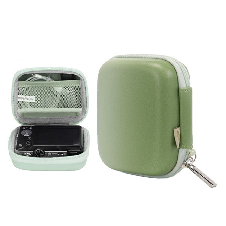 Cwatcun H45 Mini Storage Bag Small Microslice Digital Camera Bag PU Waterproof Hard Shell Bag — H45 (Pink)