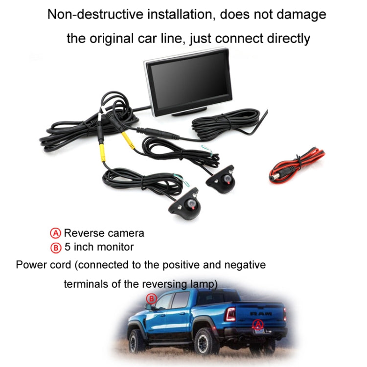5 Inch Carplay Portable Surveillance Video Car Display