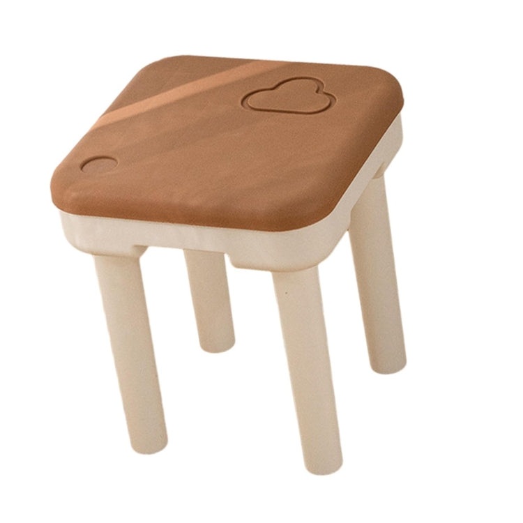 Detachable Children Small Stool Non-slip Low Chair Shoe Changing Stool — Clouds Yellow