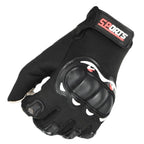 Motorcycle Gloves Men Riding Racing Anti-Slip Hard Shell Outdoor Full Finger Touchscreen Gloves