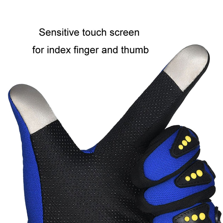 Motorcycle Gloves Men Riding Racing Anti-Slip Hard Shell Outdoor Full Finger Touchscreen Gloves