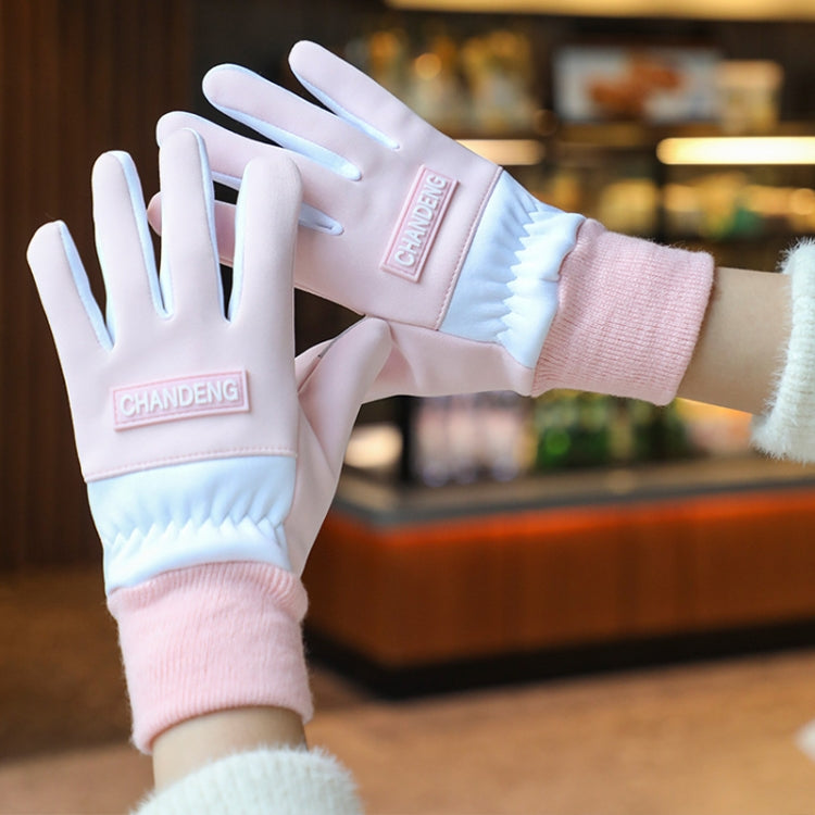 Winter Ski Velvet Warm Gloves Touch Screen Outdoor Riding Waterproof Windproof Gloves