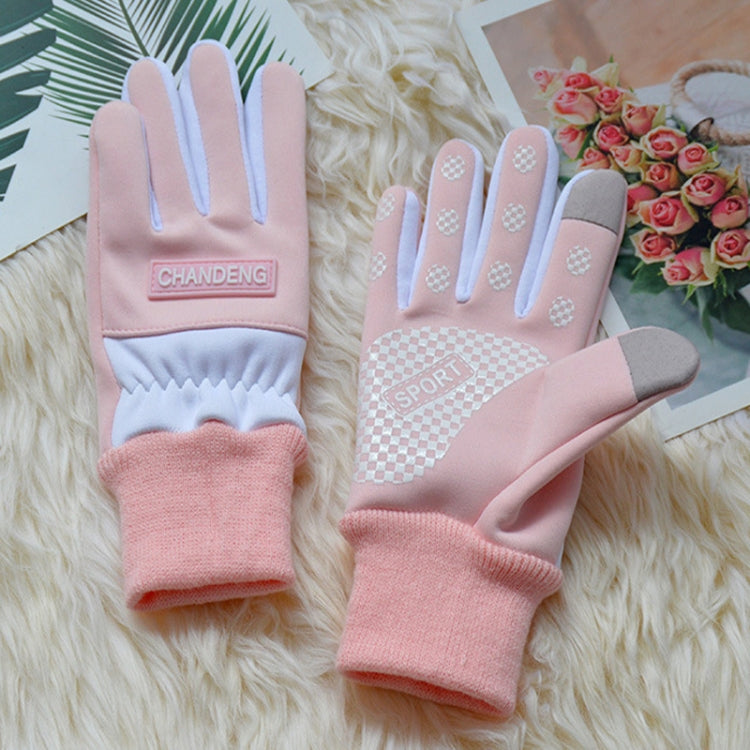 Winter Ski Velvet Warm Gloves Touch Screen Outdoor Riding Waterproof Windproof Gloves