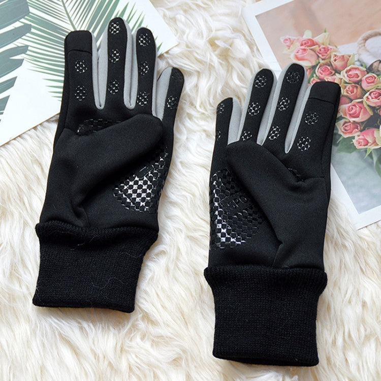 Winter Ski Velvet Warm Gloves Touch Screen Outdoor Riding Waterproof Windproof Gloves