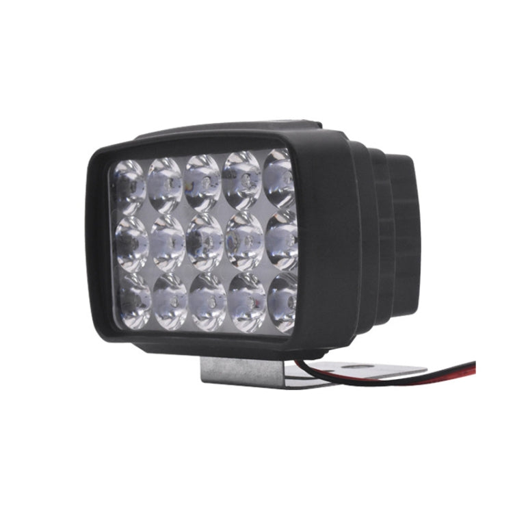 15W Electric Motorcycle External Strong LED Headlight — With Screws + Pipe Clamps + Switch + 2m Extension Cord