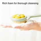 Household Bathroom Long Handle Soft Bristle Flower Shower Brush — view 7