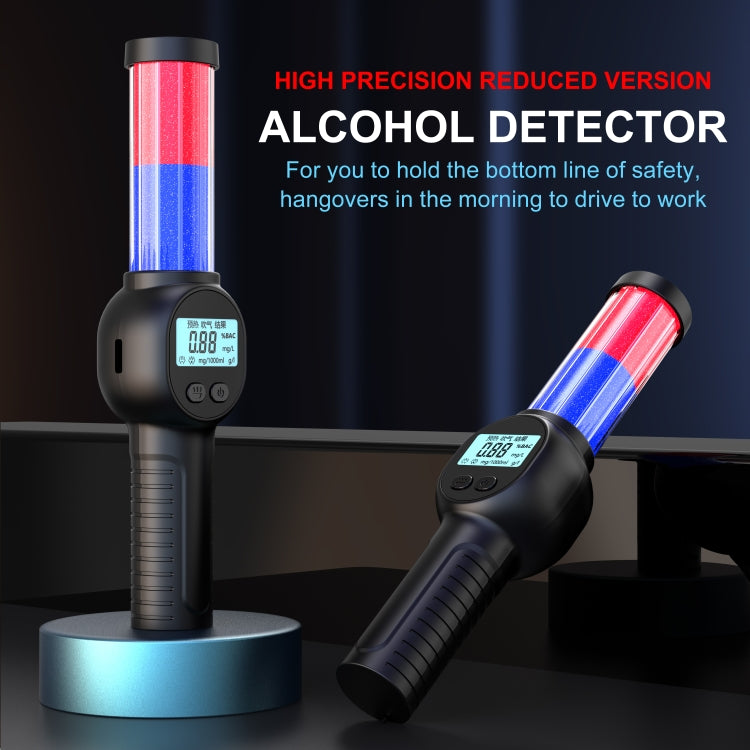 Portable Personal Alcohol Tester High-precision Breathalyzer with Alarm Light