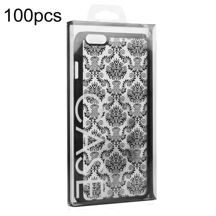 100pcs /Pack Blister PVC Phone Case Packaging Box Clear Retail Box — For 5.5-5.8 Inch