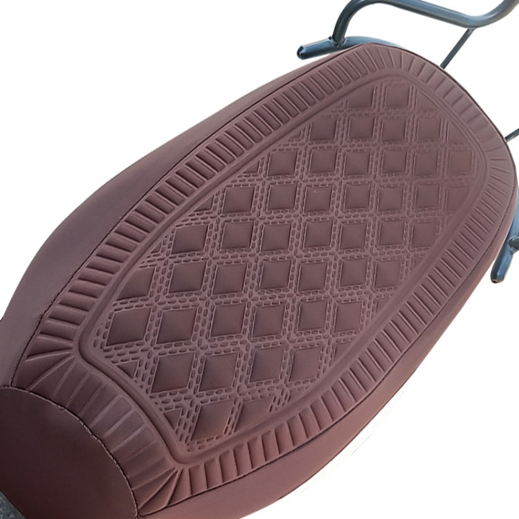 Electrical Bike Warm Breathable Non-Slip Cushion Cover — Brown