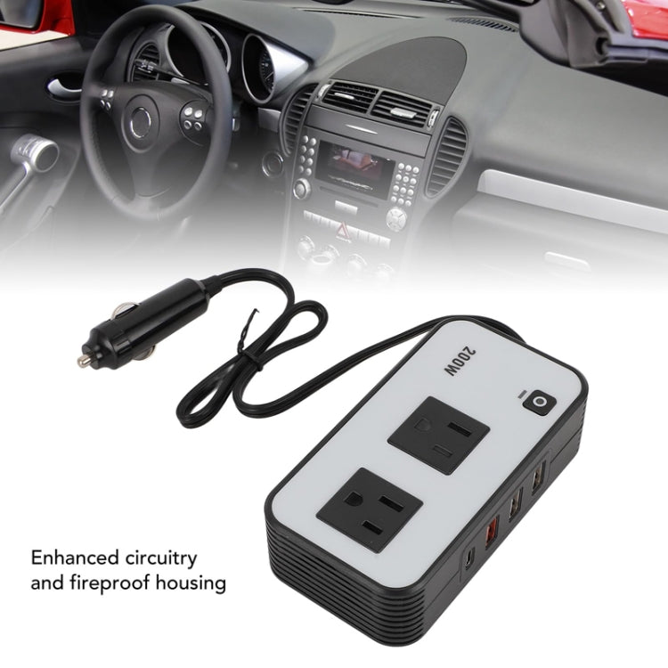 200W Car Inverter Vehicle Plug Power Converter