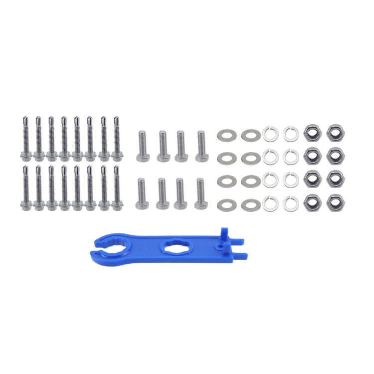 RV Yacht Solar Panel Z-Shaped Aluminum Alloy Bracket, 57pcs /Set