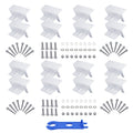 RV Yacht Solar Panel Z-Shaped Aluminum Alloy Bracket, 113pcs /Set
