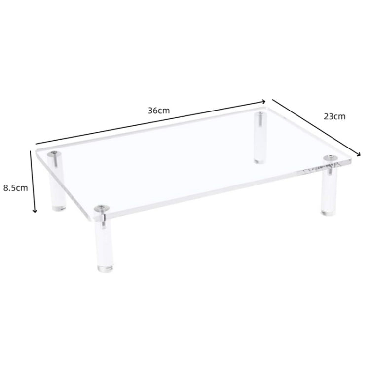 Desktop Acrylic Laptop / Printer Raised Stand