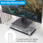 Desktop Acrylic Laptop / Printer Raised Stand