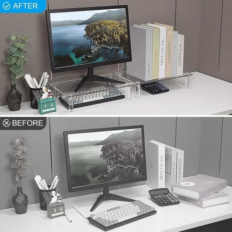 Desktop Acrylic Laptop / Printer Raised Stand
