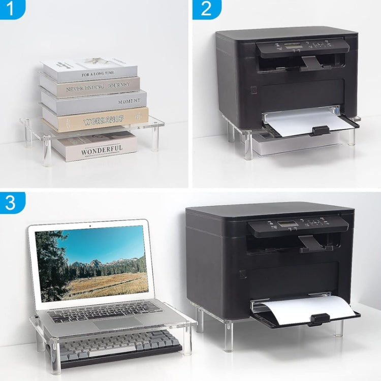 Desktop Acrylic Laptop / Printer Raised Stand