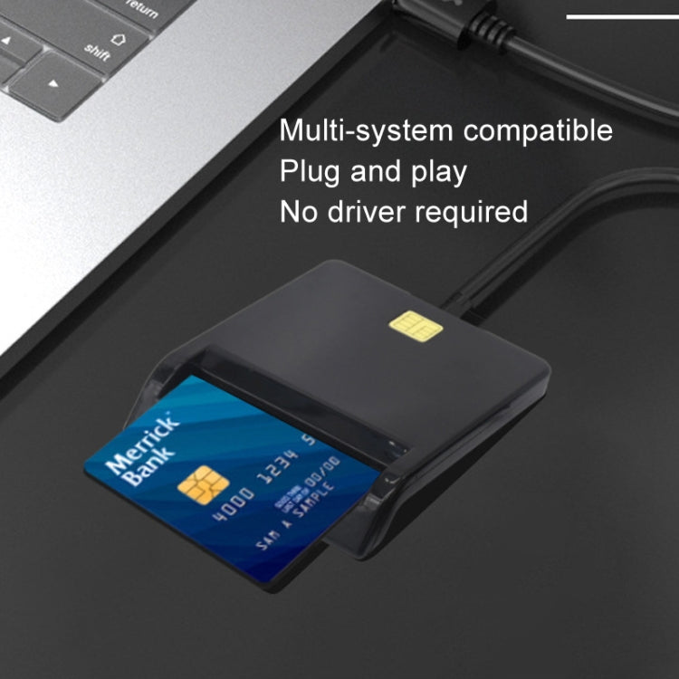 USB 2.0 IC Card / Bank Card / ID Card / SD Card Smart Reader