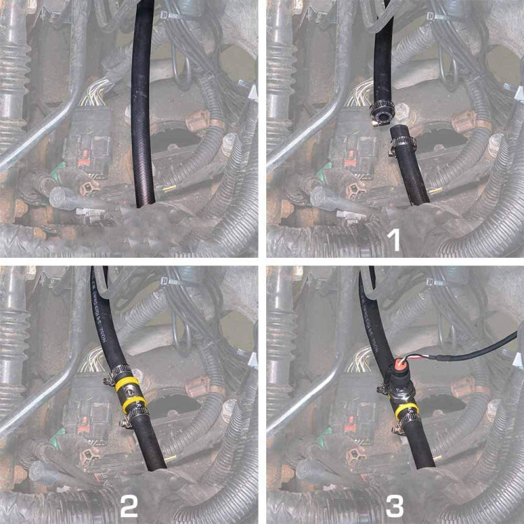 Fuel Pipe Fuel Pressure NPT Sensor T-type Barbed Connector