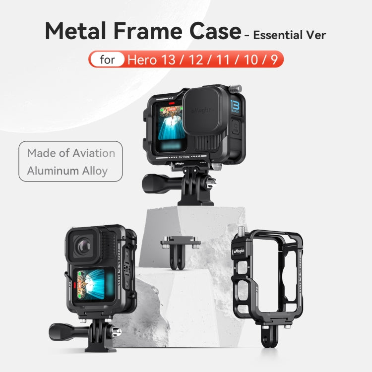 aMagisn Essential Ver Metal Rabbit Cage for GoPro HERO13 Black / HERO12 Black / HERO11 Black / HERO10 Black / HERO9 Black