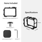 aMagisn Essential Ver Metal Rabbit Cage for GoPro HERO13 Black / HERO12 Black / HERO11 Black / HERO10 Black / HERO9 Black