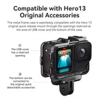 aMagisn Essential Ver Metal Rabbit Cage for GoPro HERO13 Black / HERO12 Black / HERO11 Black / HERO10 Black / HERO9 Black