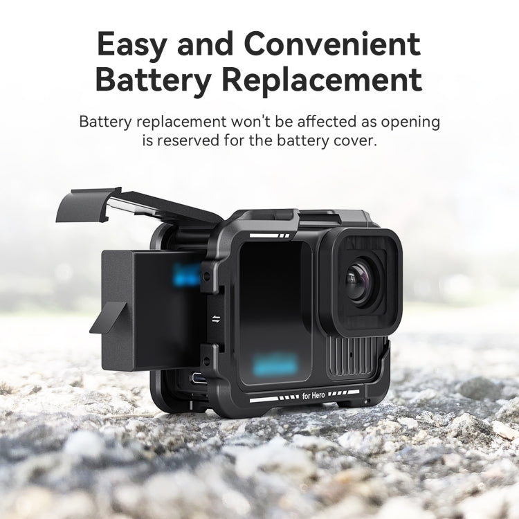 aMagisn Essential Ver Metal Rabbit Cage for GoPro HERO13 Black / HERO12 Black / HERO11 Black / HERO10 Black / HERO9 Black