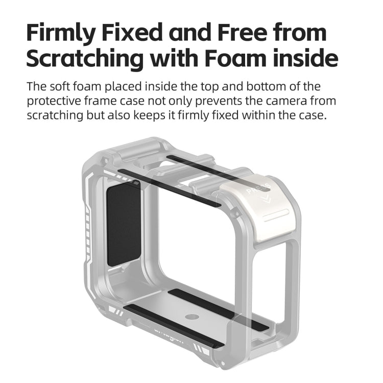 AMagisn Upgrade Ver Metal Rabbit Cage For GoPro HERO13 Black / HERO12 Black / HERO11 Black / HERO10 Black / HERO9 Black