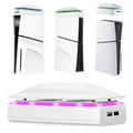 For PS5 Slim Top Dustproof Colorful Cooling Fan 3 Adjustable Speed